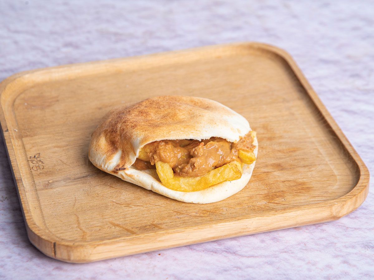Foul With French Fries Sandwich