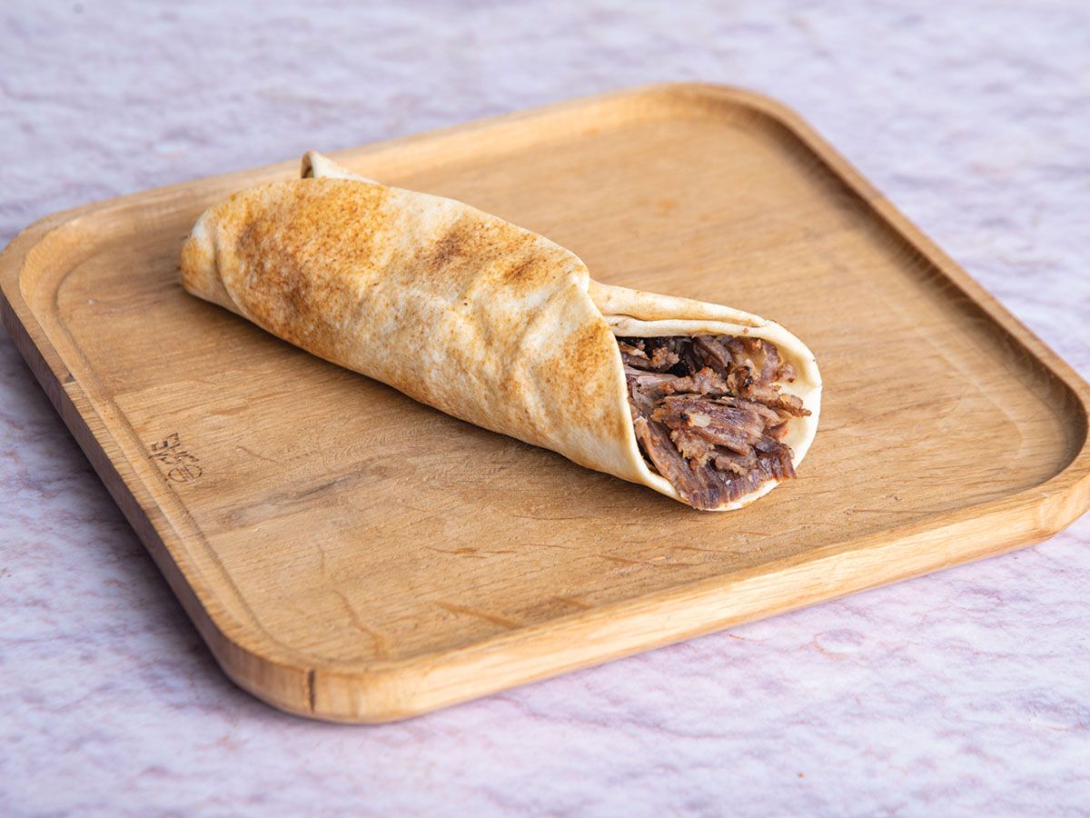 Plain Meat Shawarma Shami Bread Sandwich