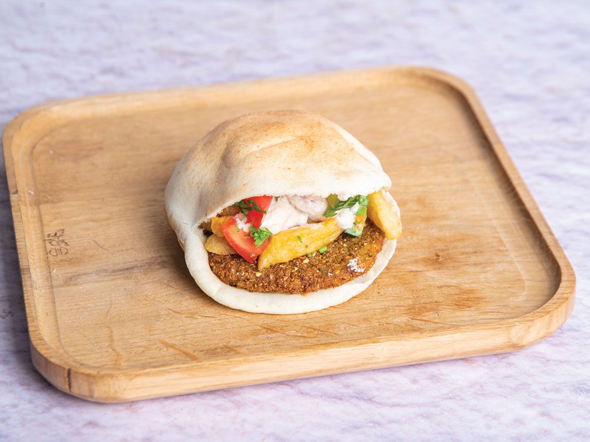 Taamia With French Fries Sandwich