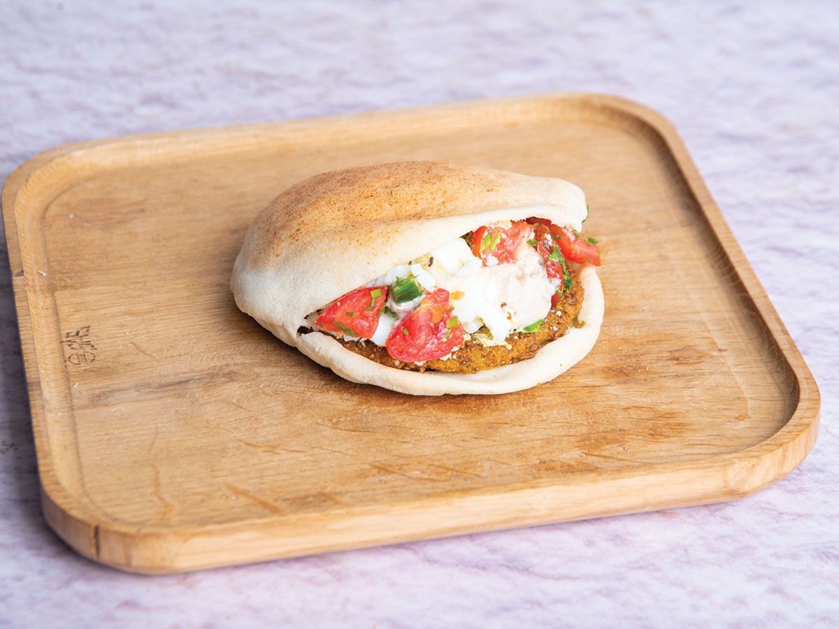 Taamia With Eggs Sandwich