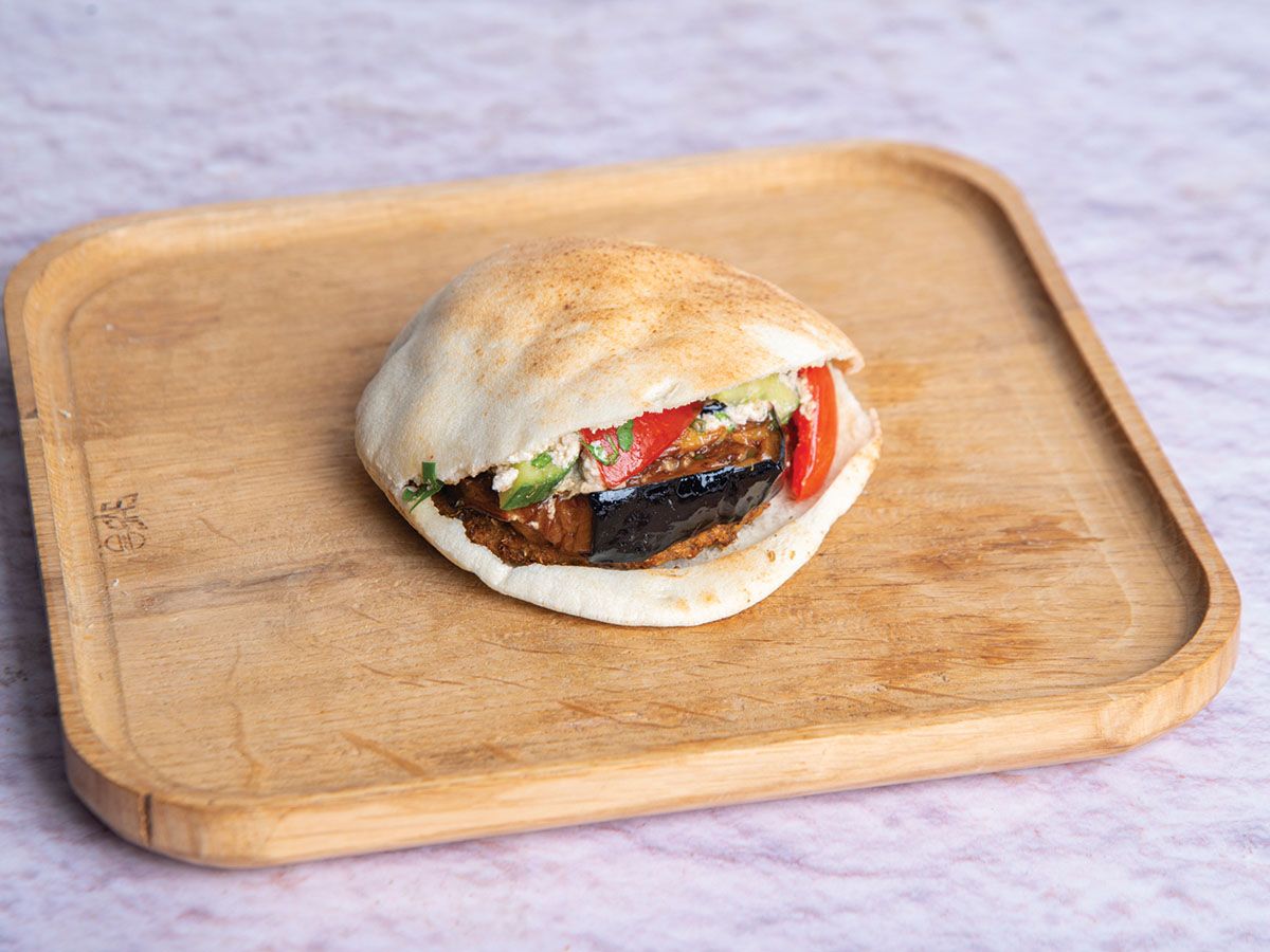 Taamia With Eggplant Sandwich