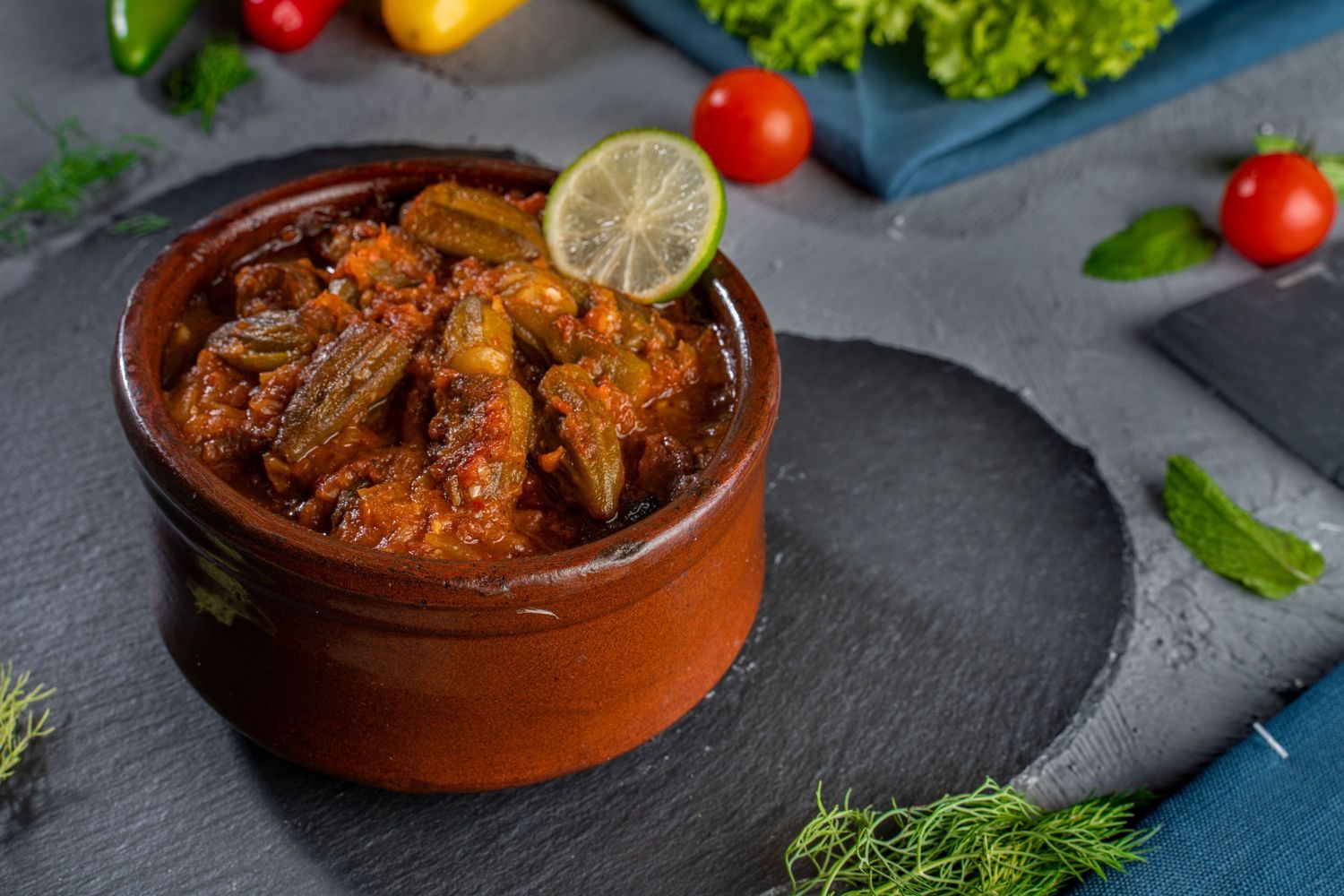 Okra with Meat