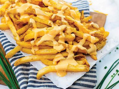 French Fries with Cheese Sauce