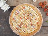 Chicken Shawerma With Garlic Dip Pizza