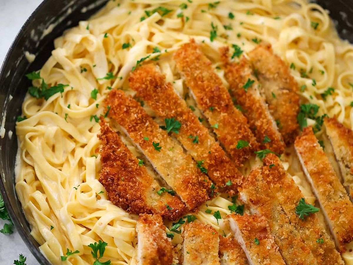 CRISPY CHICKEN With Pasta
