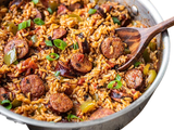 Sausage Rice Dish With Pomegranate Molasses