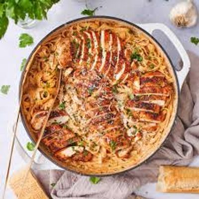 Spaghetti Pasta With Chicken