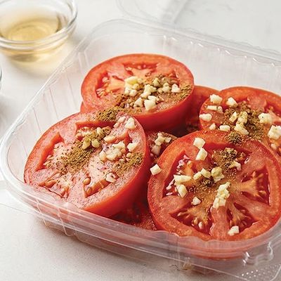 box tomato slices