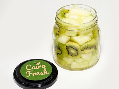 Cantaloupe With Kiwi Jar
