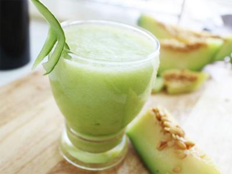 Cantaloupe With Milk Juice