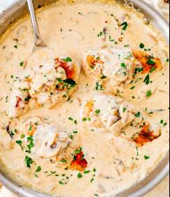 Mushroom sauce Chicken
