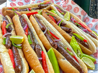 Alexandrian Sausages Sandwich