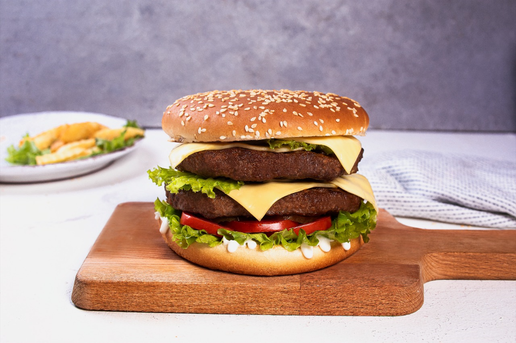 Double Cheese Burger sandwich