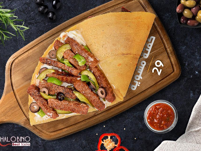 Grilled kofta crepe