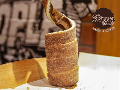 Chimney jam Cake