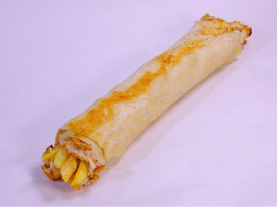 Chicken Shawarma Sandwich with Fries