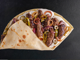 Grilled kofta crepe