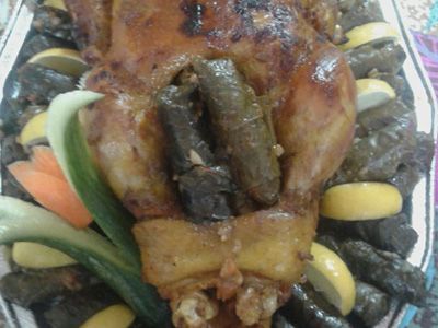 Duck With Vine Leaves