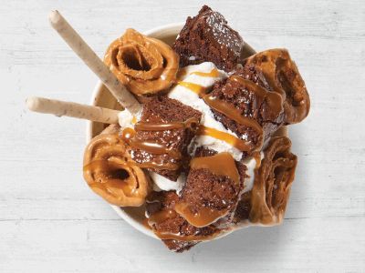 Caramel Cheesecake Ice Cream Roll