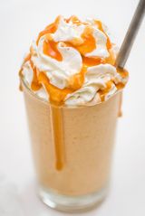 Caramel Frappe With Cream