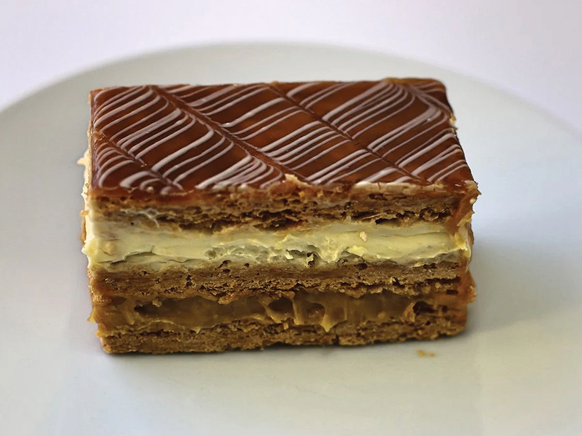 Caramel gateau millefeuille
