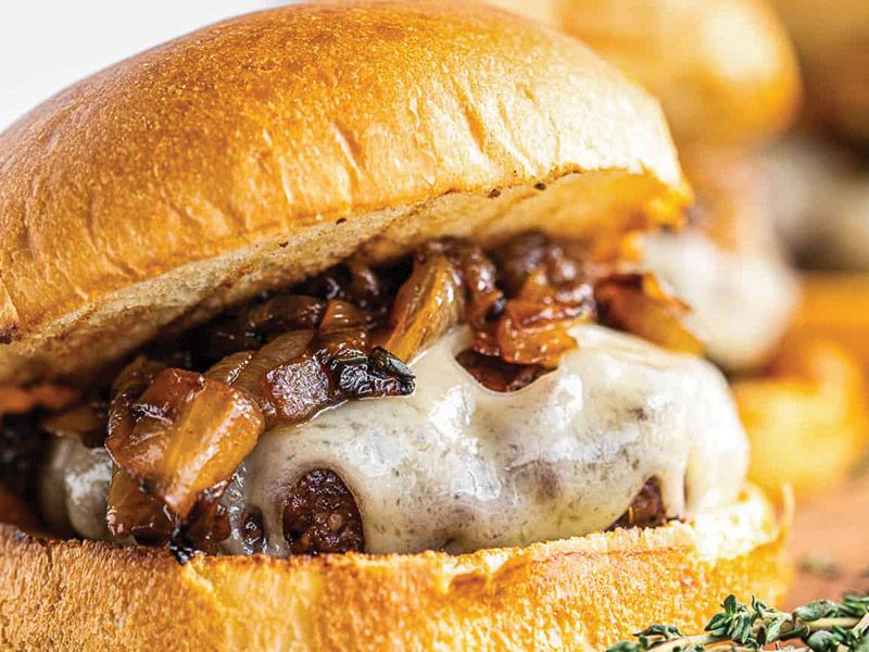 Caramelized Onion Burger