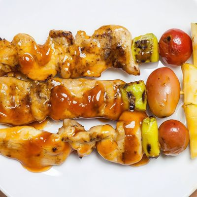 Charbroiled Cajun Calemaries Satay