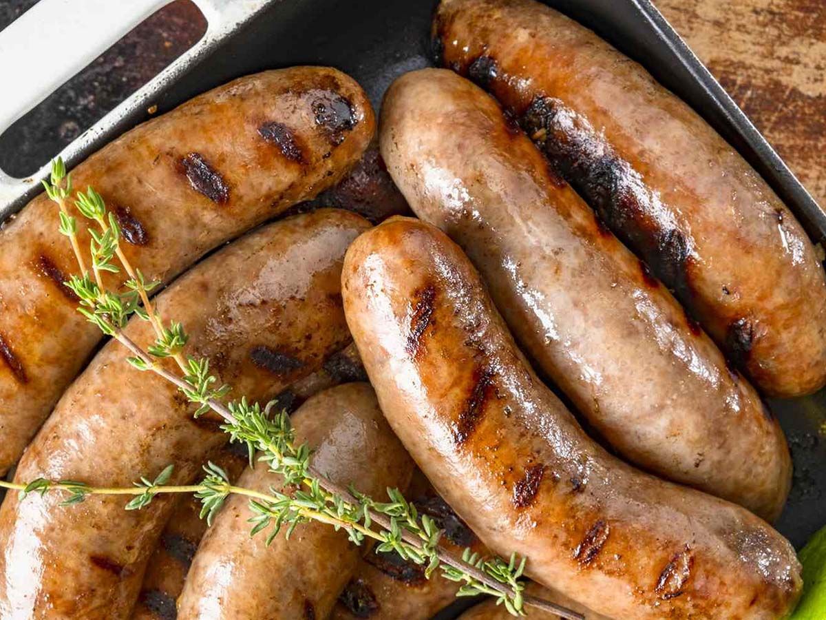 Charcoal Grilled sausage