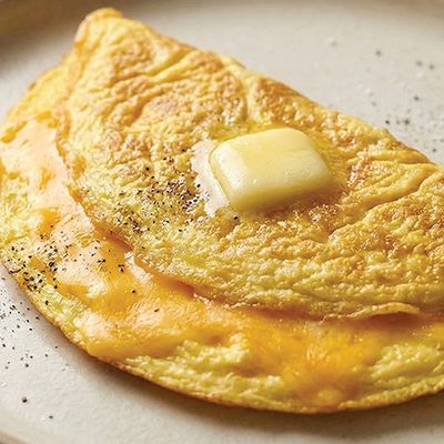 Omelette eggs Cheddar Cheese with Baladi Ghee Dish