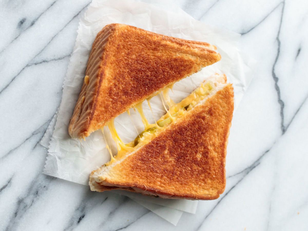 Cheddar Cheese fingers sandwich