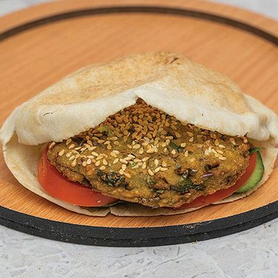 Cheddar Falafel Sandwich