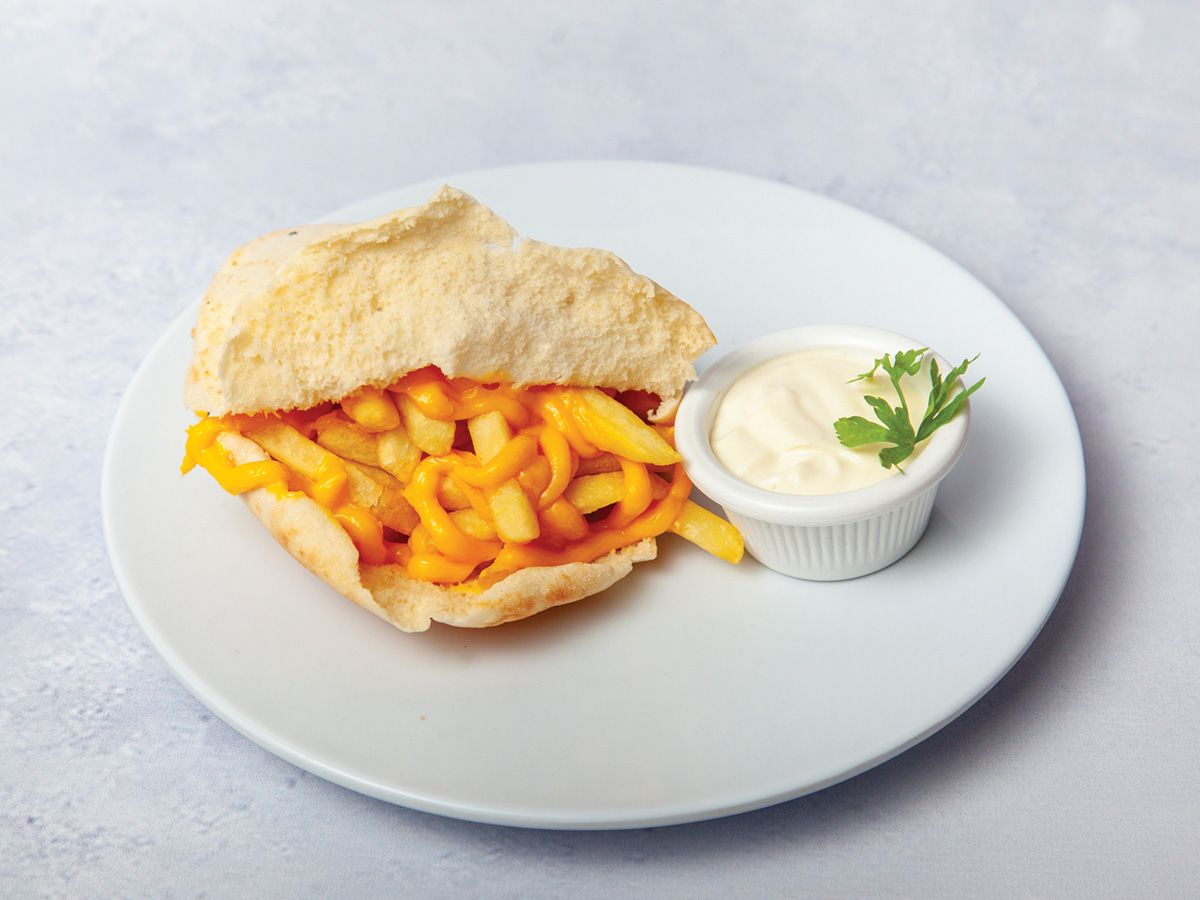 Cheddar With Potatoes Shami Sandwich