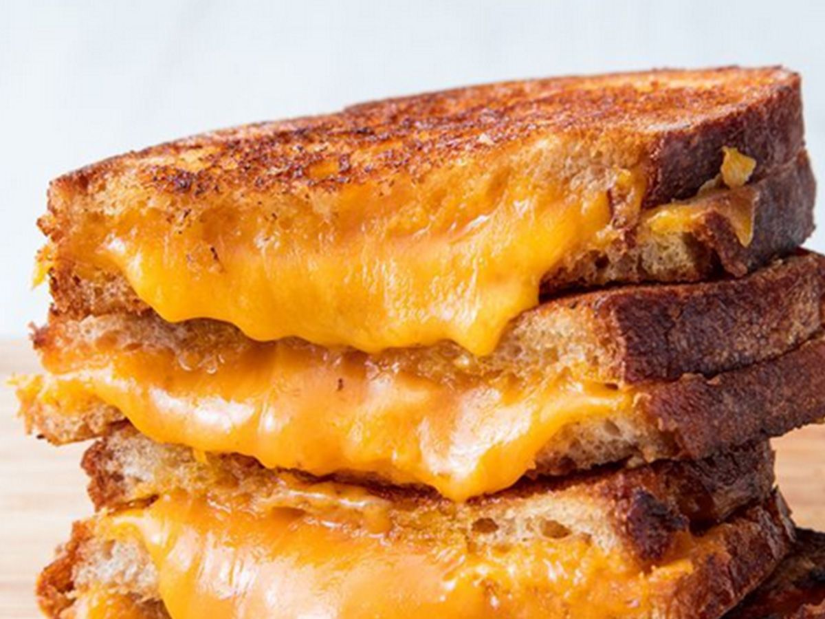 Fried Cheddar Cheese Sandwich