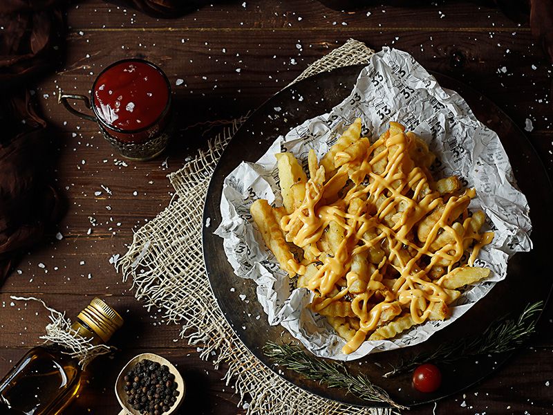 French Fries With Cheddar Cheese