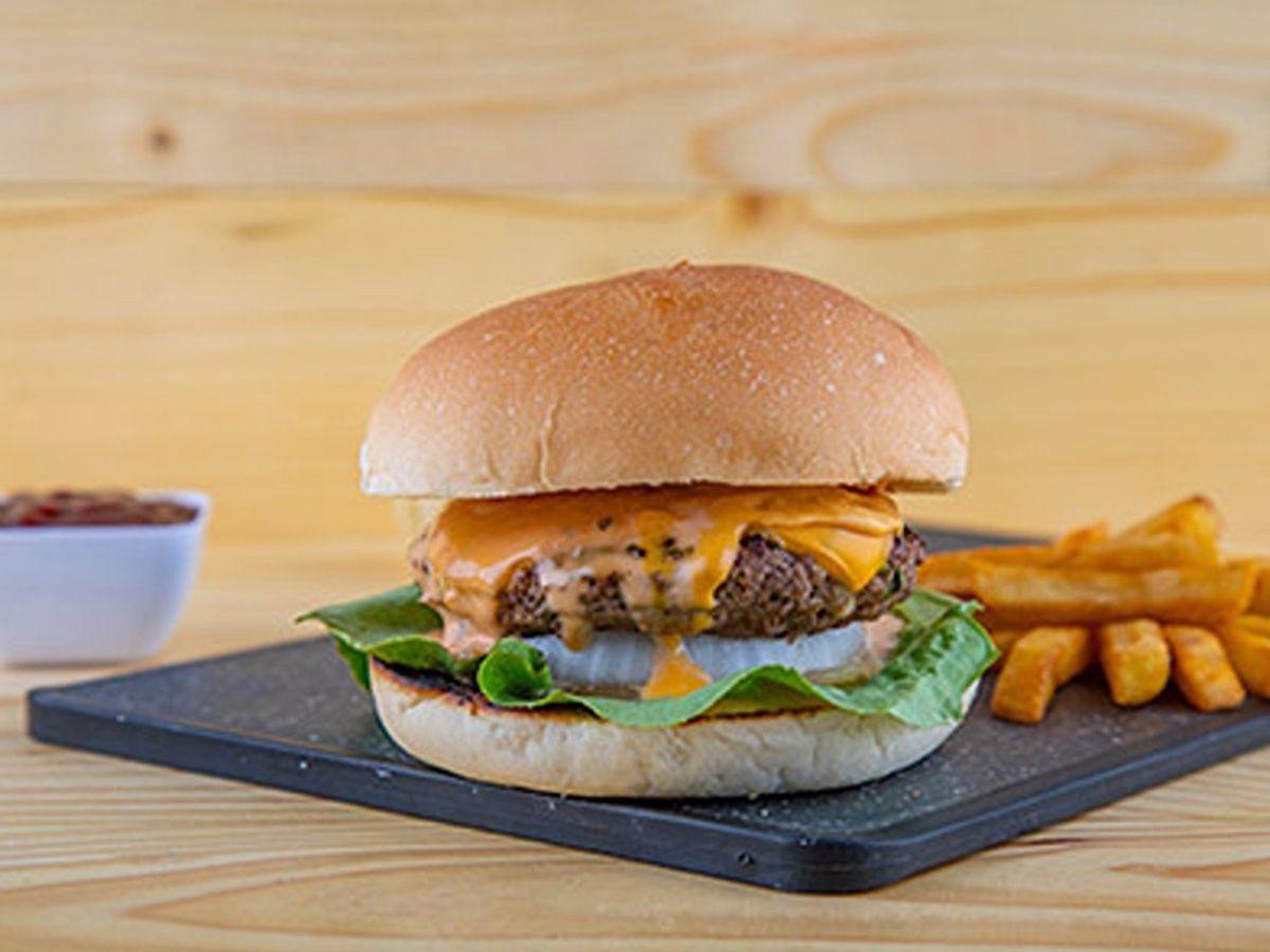 Cheddar Cheese Burger sandwich