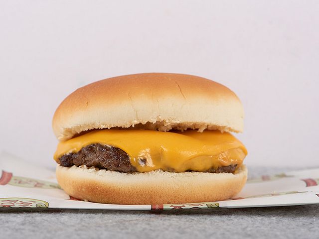 Beef burger cheese sandwich