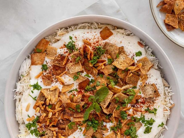 Cheese Chicken Shawerma Fatteh