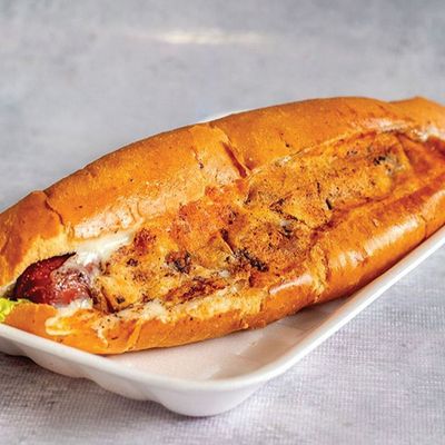 Cheese Hot Dog Sandwich