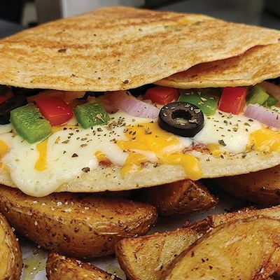 Cheese and potato crepe mix
