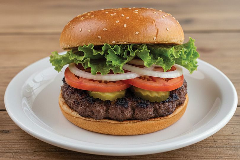 Cheese Stuffed Burger Sandwich