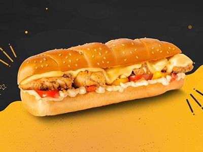 Shish Tawook With Cheese Sandwich - 25 Cm