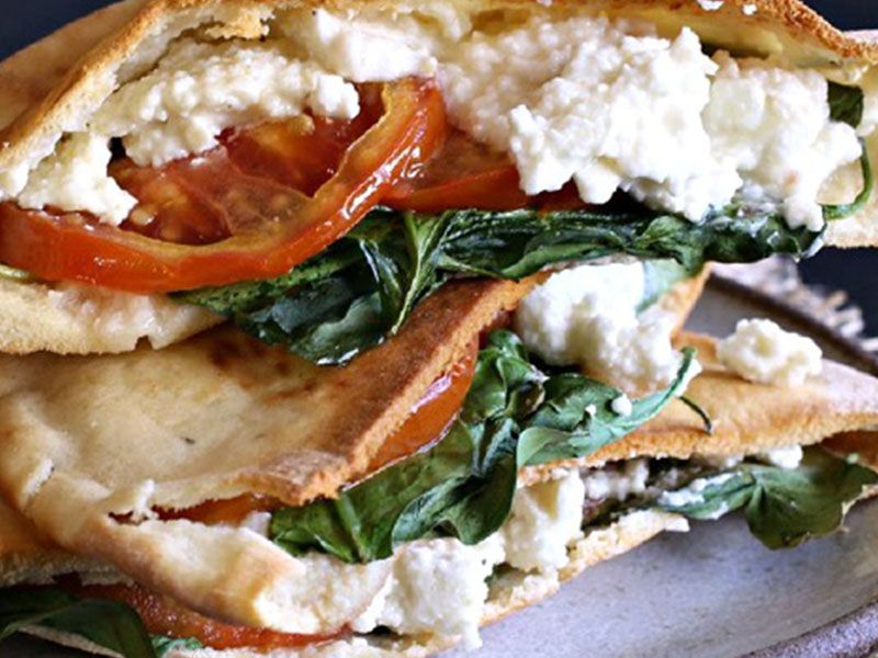 Cheese With Tomato Sandwich
