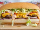 Cheese burger sandwich