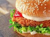 Cheese chicken burger