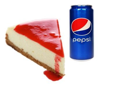 Cheesecake And Pepsi Can