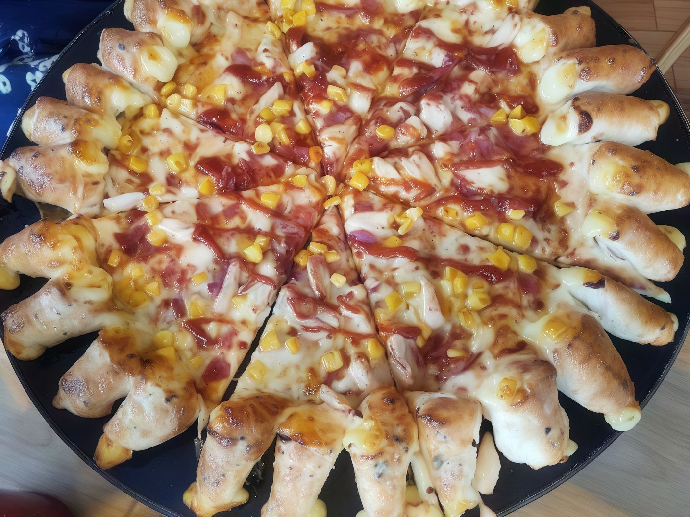 Cheesy Bites BBQ Chicken Pizza