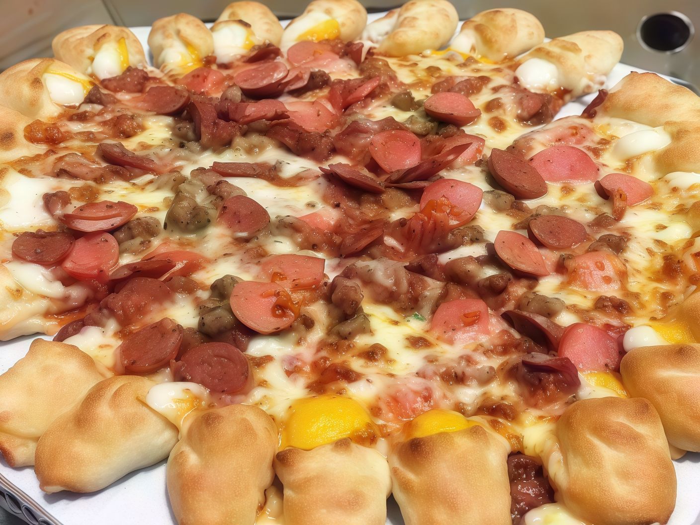 Cheesy Bites Minced meat Pizza