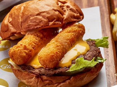 Cheesy Burger Sandwich