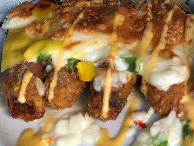 Cheesy Fried Sausage Fingers