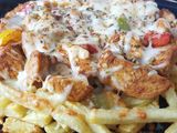Cheesy French Fries With Chicken